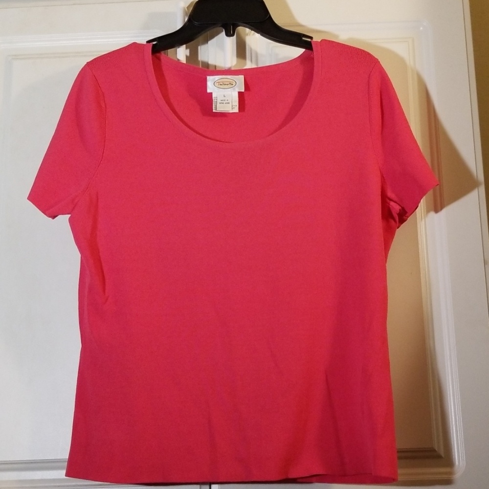 Talbots Orange Short Sleeve Shirt